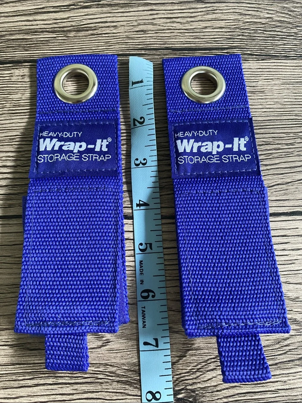 Wrap-It Heavy-Duty Storage Straps Blue (Set of 5)
